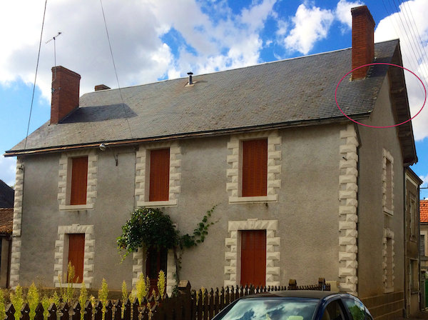 Avis sur taches mur extérieur problème fuite cheminée. murs ... Cheminée Exterieure Créatif